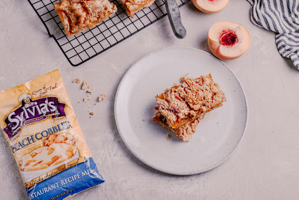 Peach Crumb Bars – Sylvia's Soul Food Brand