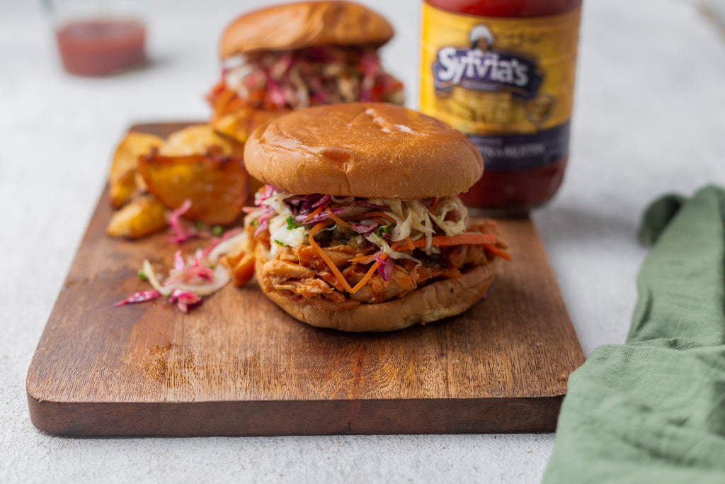 Crockpot BBQ Chicken Sliders &ndash; Sylvia's Soul Food Brand