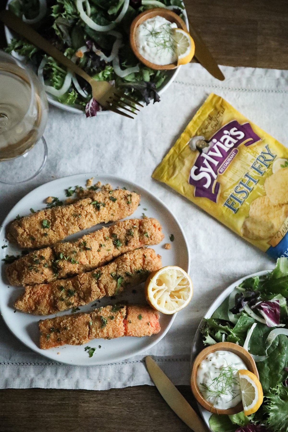 Sylvia's Fried Salmon