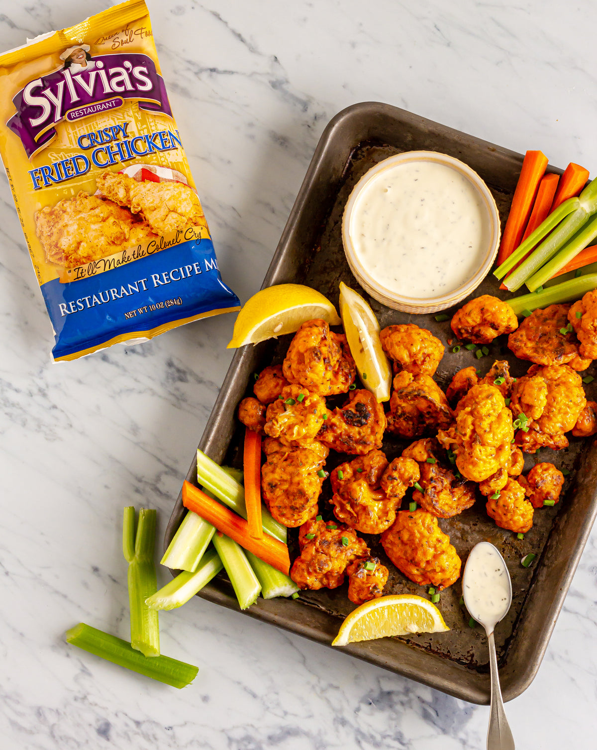 Buffalo Seasoned Cauliflower Bites