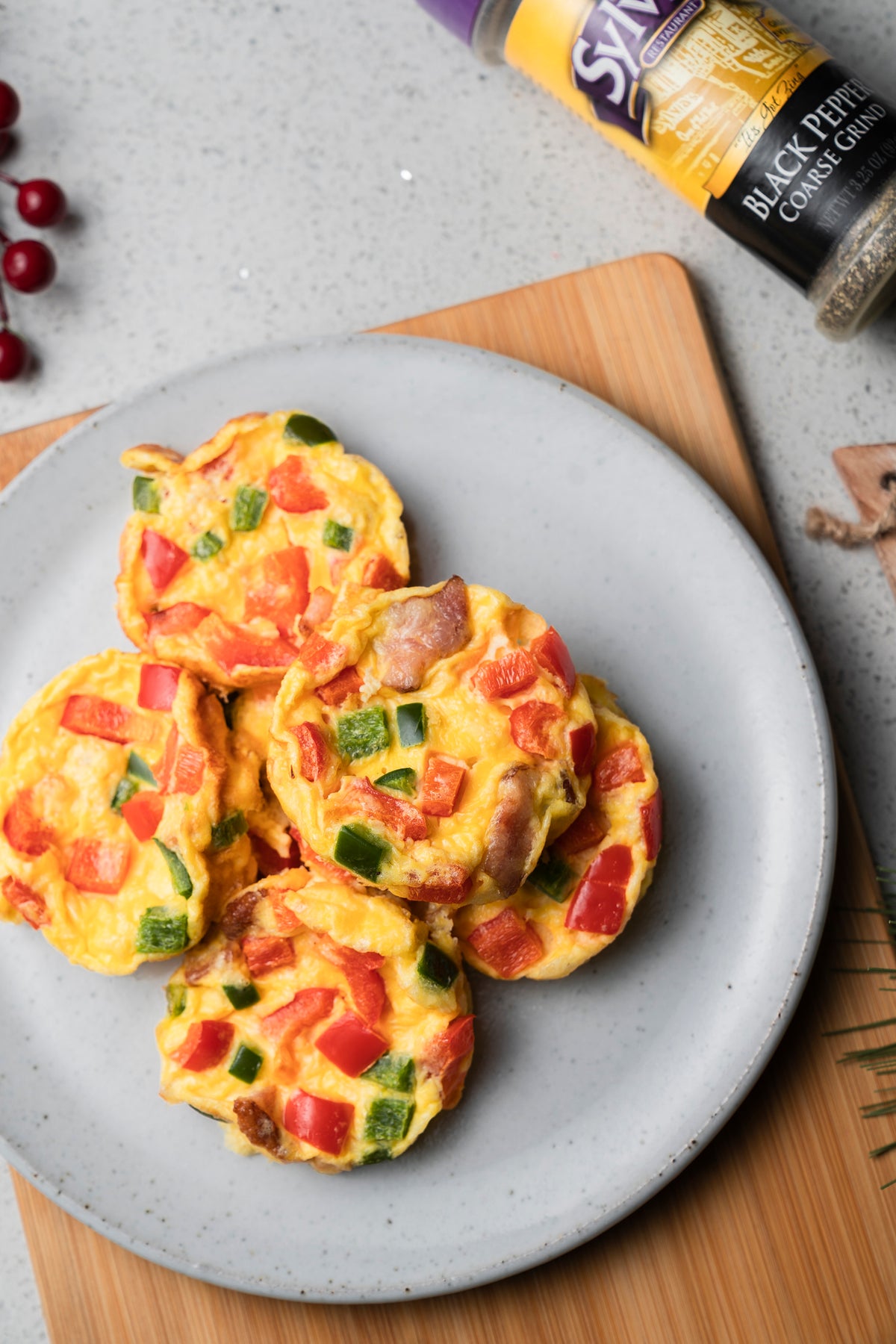 Scrambled Egg Bites with Pepper Seasoning