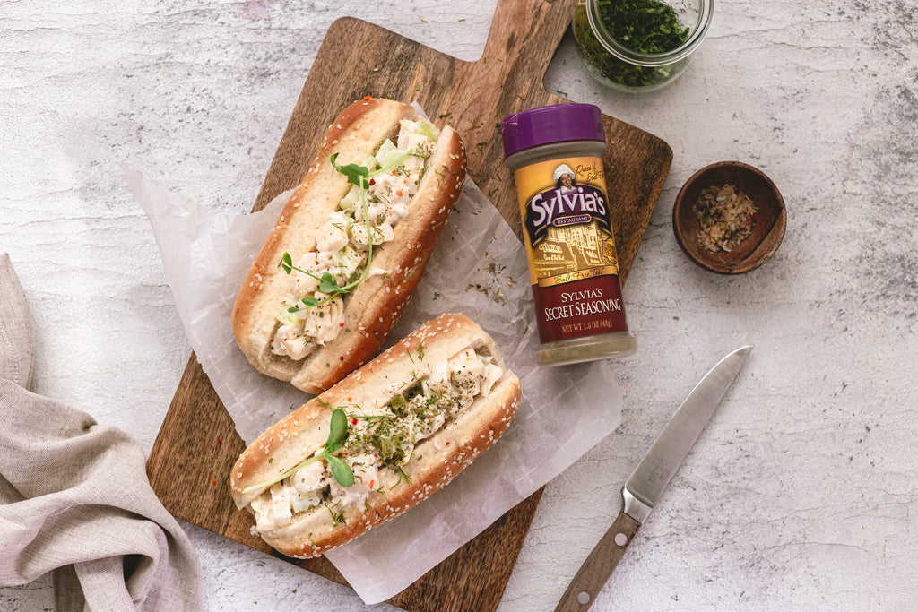 Hearts of Palm "Lobster" Roll Sylvia's Soul Food Brand